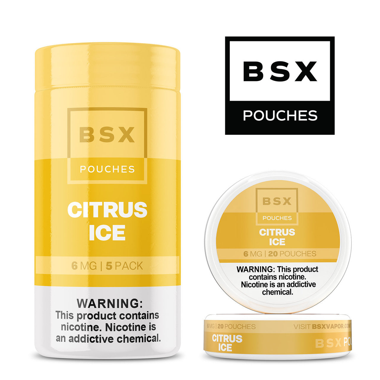 BSX Nicotine Pouches - Citrus Ice 