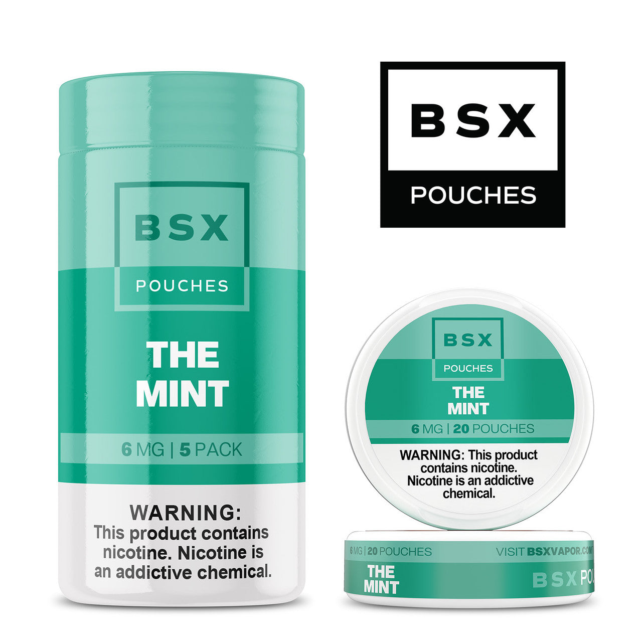 BSX Nicotine Pouches - The Mint 