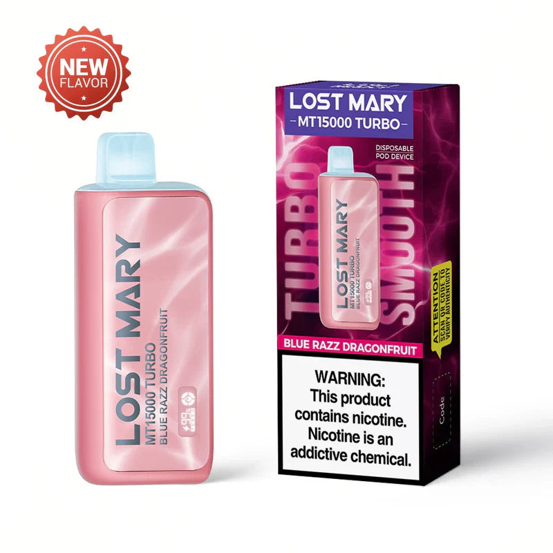 Lost Mary MT15000 Disposable Vape - Blue Razz Dragonfruit 