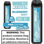 Breeze Pro 0% Disposable - Blueberry Mint 