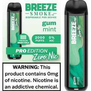 Breeze Pro 0% Disposable - Gum Mint 