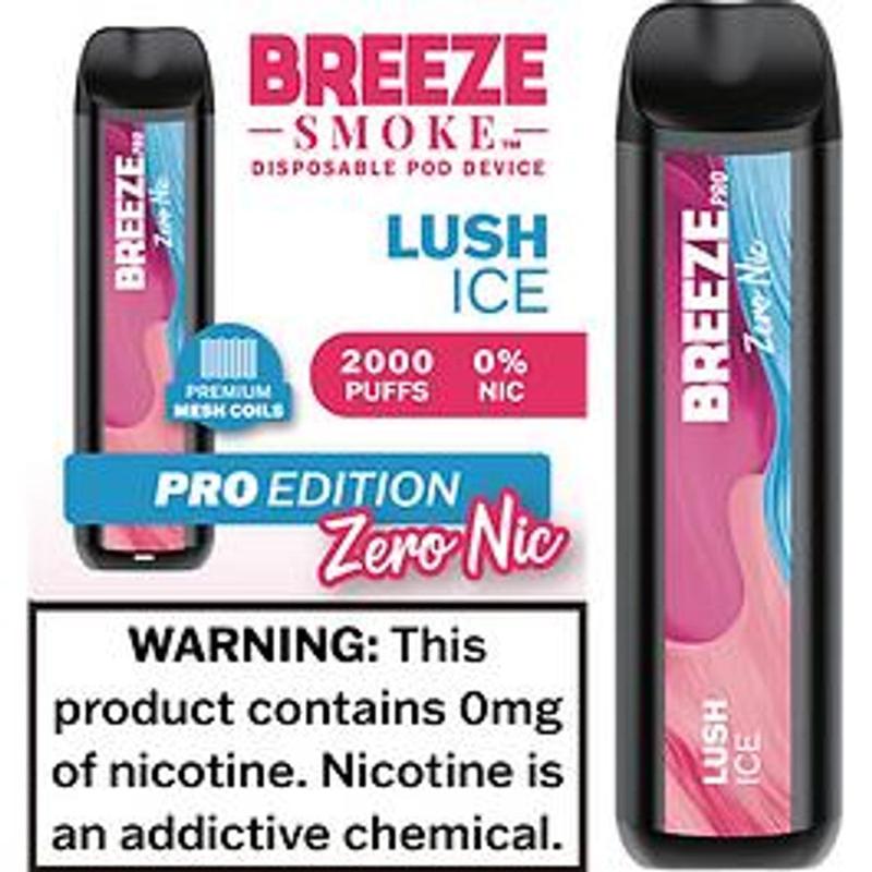 Breeze Pro 0% Disposable - Lush Ice 