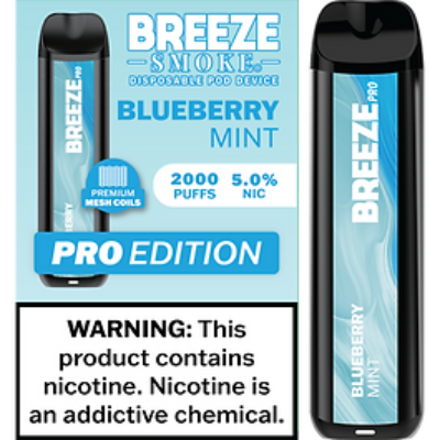 Breeze Pro 2000 Disposable - Blueberry Mint 