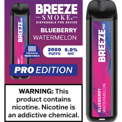 Breeze Pro 2000 Disposable - Blueberry Watermelon 