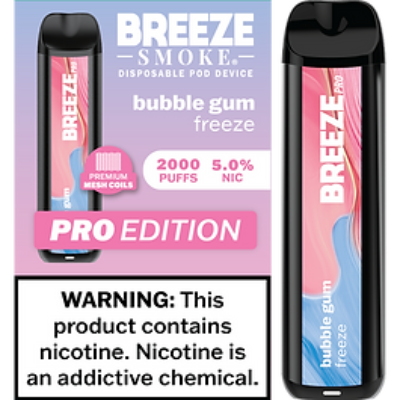 Breeze Pro 2000 Disposable - Bubble Gum Freeze 