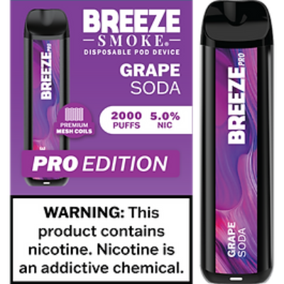 Breeze Pro 2000 Disposable - Grape Soda 