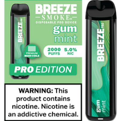 Breeze Pro 2000 Disposable - Gum Mint 