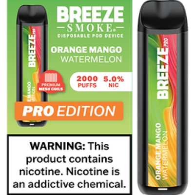 Breeze Pro 2000 Disposable - Orange Mango Watermelon 