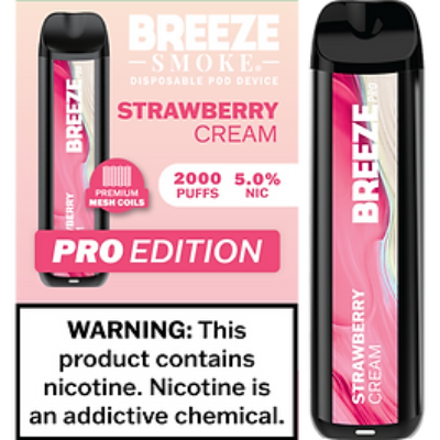 Breeze Pro 2000 Disposable - Strawberry Cream 