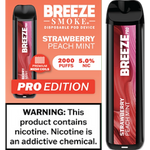 Breeze Pro 2000 Disposable - Strawberry Peach Mint 