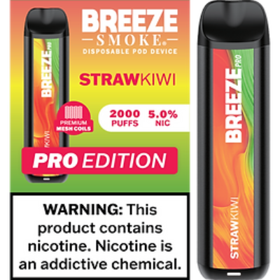 Breeze Pro 2000 Disposable - Strawkiwi 