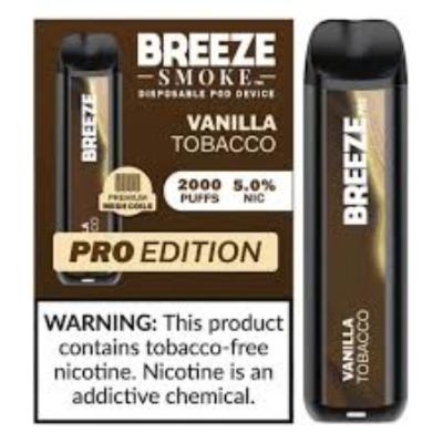 Breeze Pro 2000 Disposable - Vanilla Tobacco 