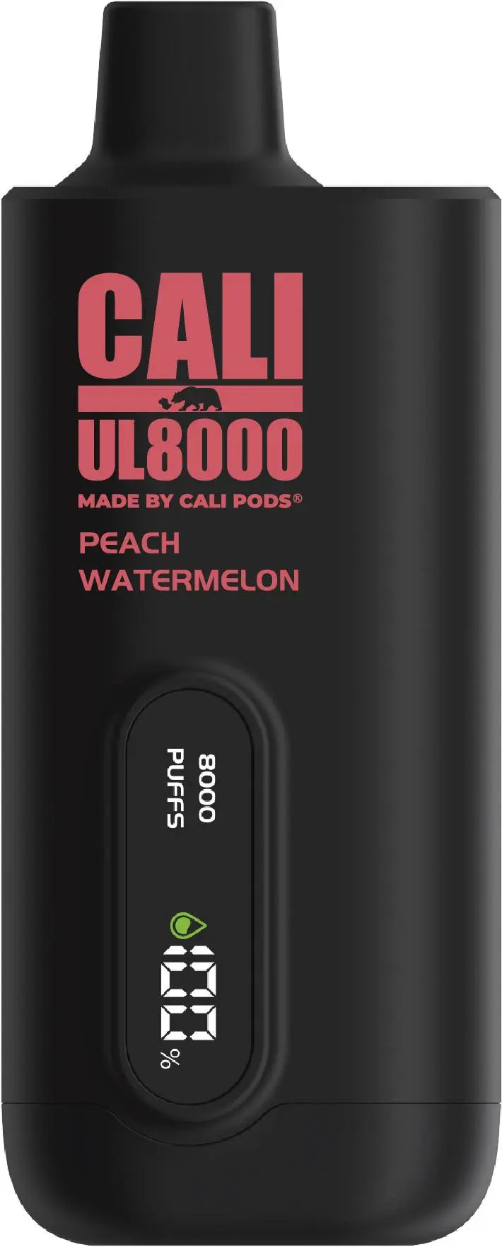 Cali UL8000 0% Disposable - Peach Watermelon 