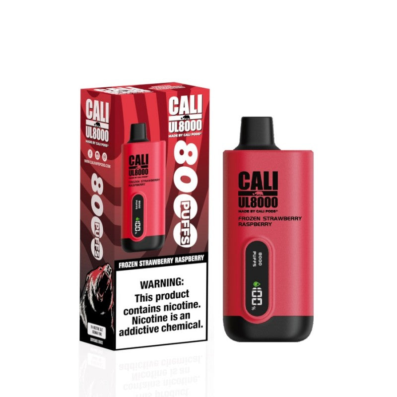 Cali UL8000 Disposable - Frozen Strawberry Raspberry 