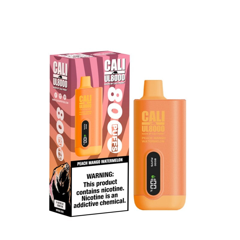 Cali UL8000 Disposable - Peach Mango Watermelon 