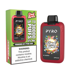 Cloud Nurdz X Pyro Duo 30K - Cherry + Apple