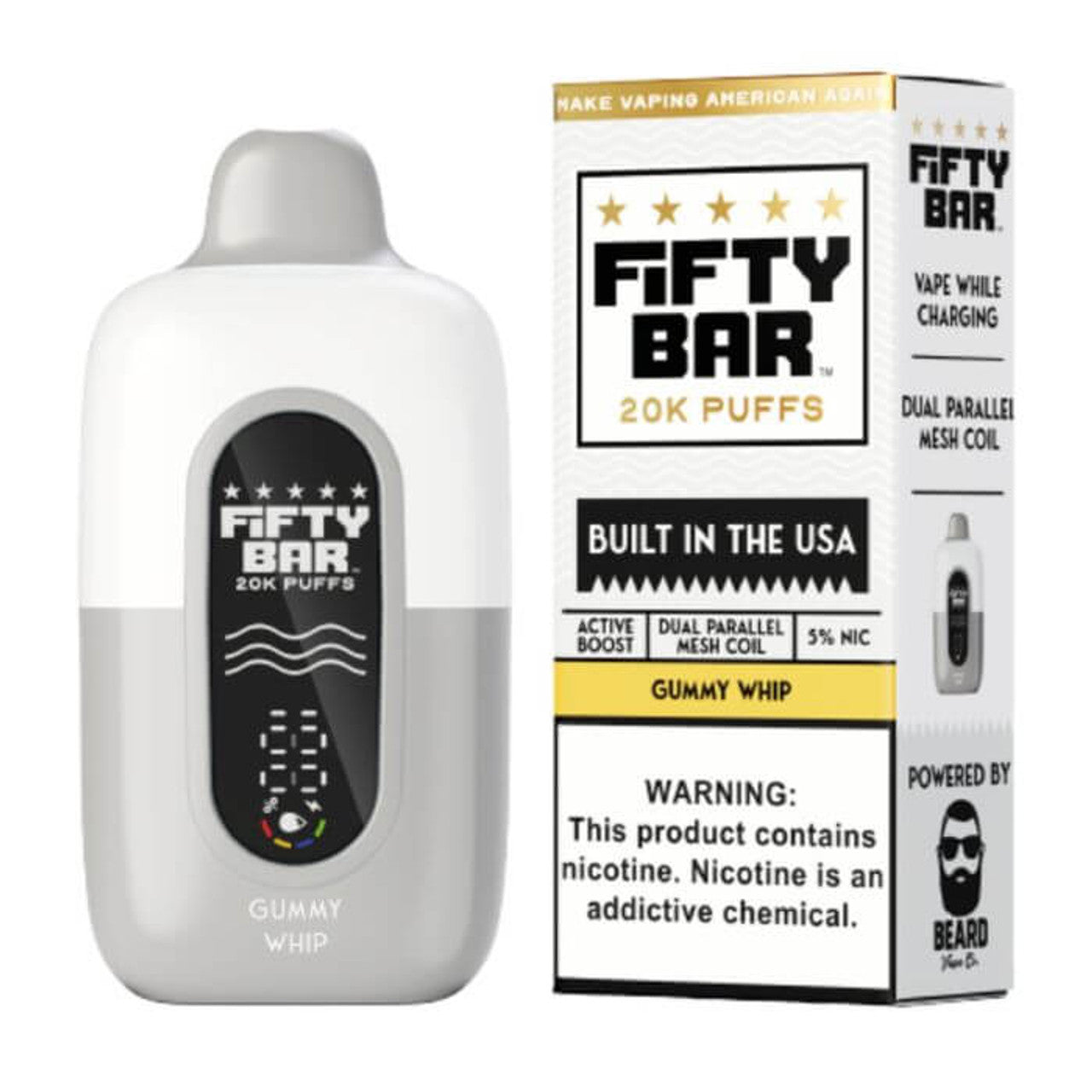 Fifty Bar 20K Disposable - Gummy Whip 