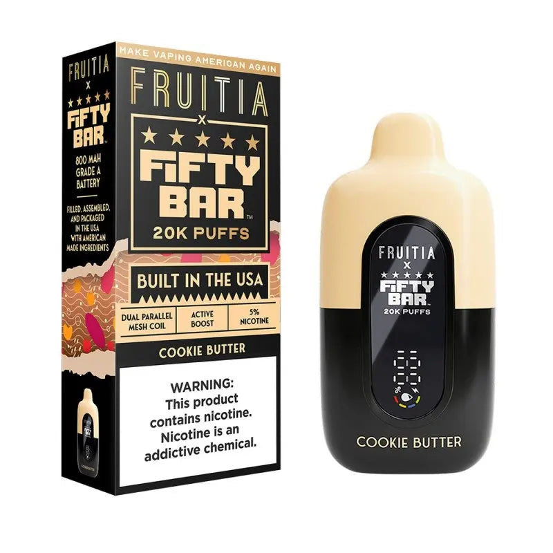 Fruitia x Fifty Bar 20K - Cookie Butter 