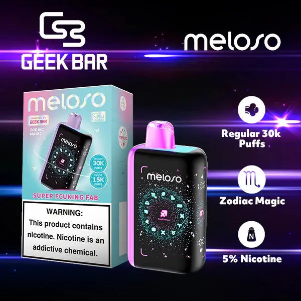 Geek Bar Meloso 30K Disposable Vape - Super Fcuking Fab (Sagittarius)