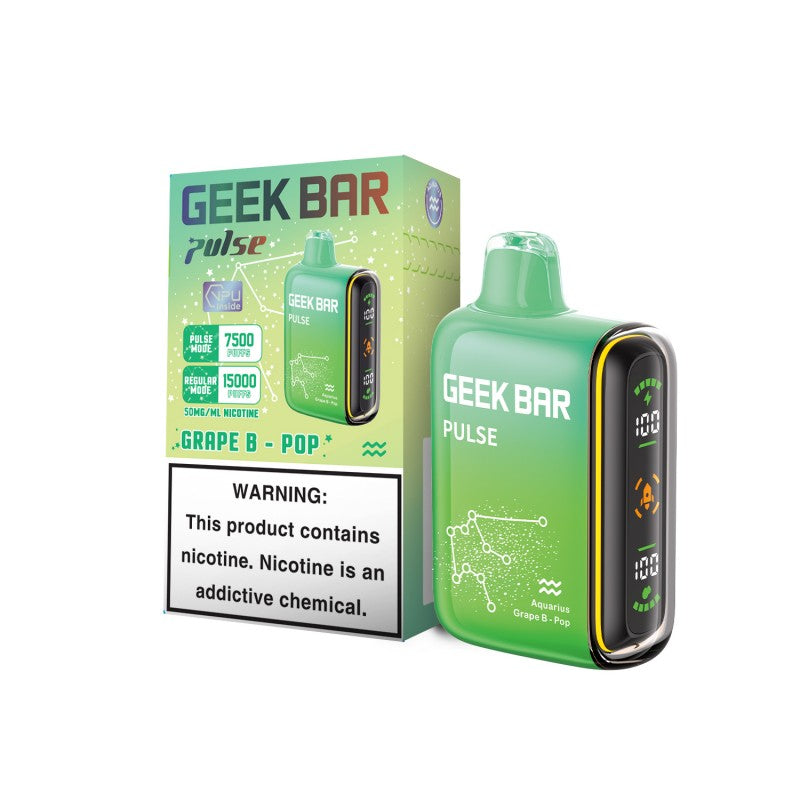 Geek Bar Pulse 15K Disposable - Grape B-Pop