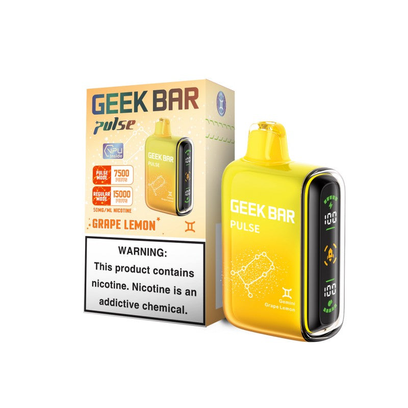 Geek Bar Pulse 15K Disposable - Grape Lemon 