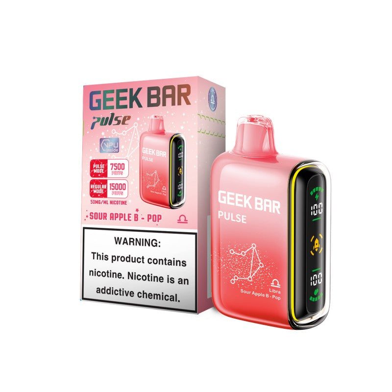 Geek Bar Pulse 15K Disposable - Sour Apple B-Pop