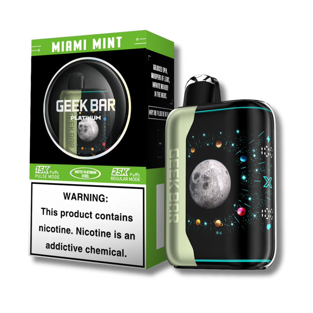 Geek Bar Pulse X Platinum Edition 25K - Miami Mint 
