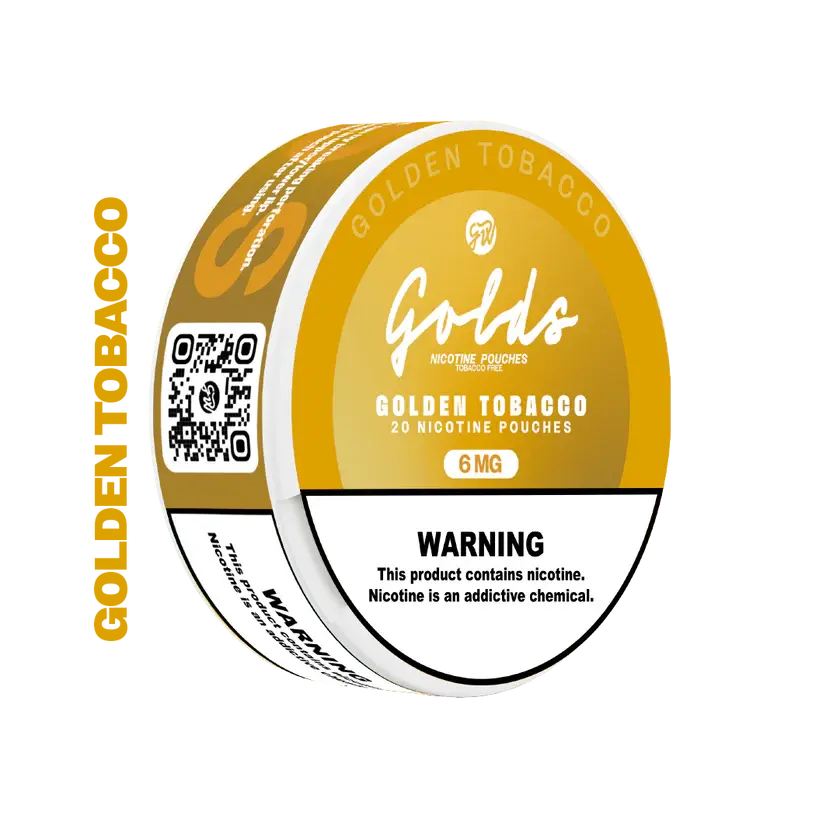 Golds Nicotine Pouches 6MG - Golden Tobacco