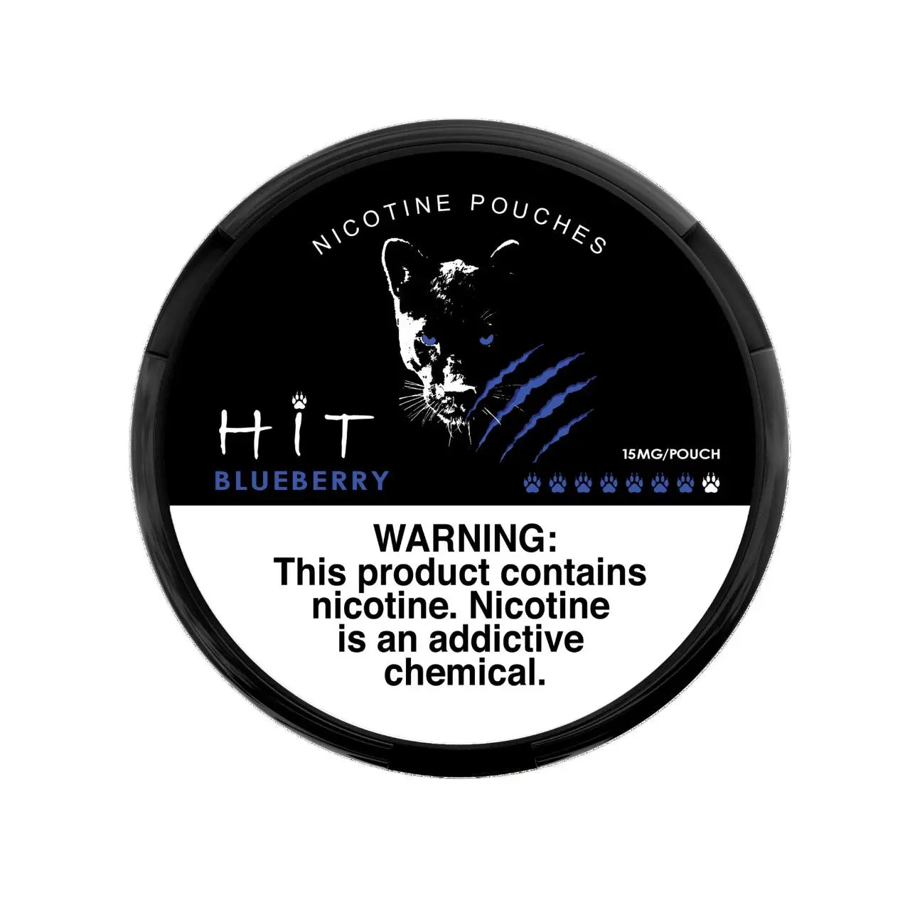 HIT NICOTINE POUCHES 15MG - Blueberry 