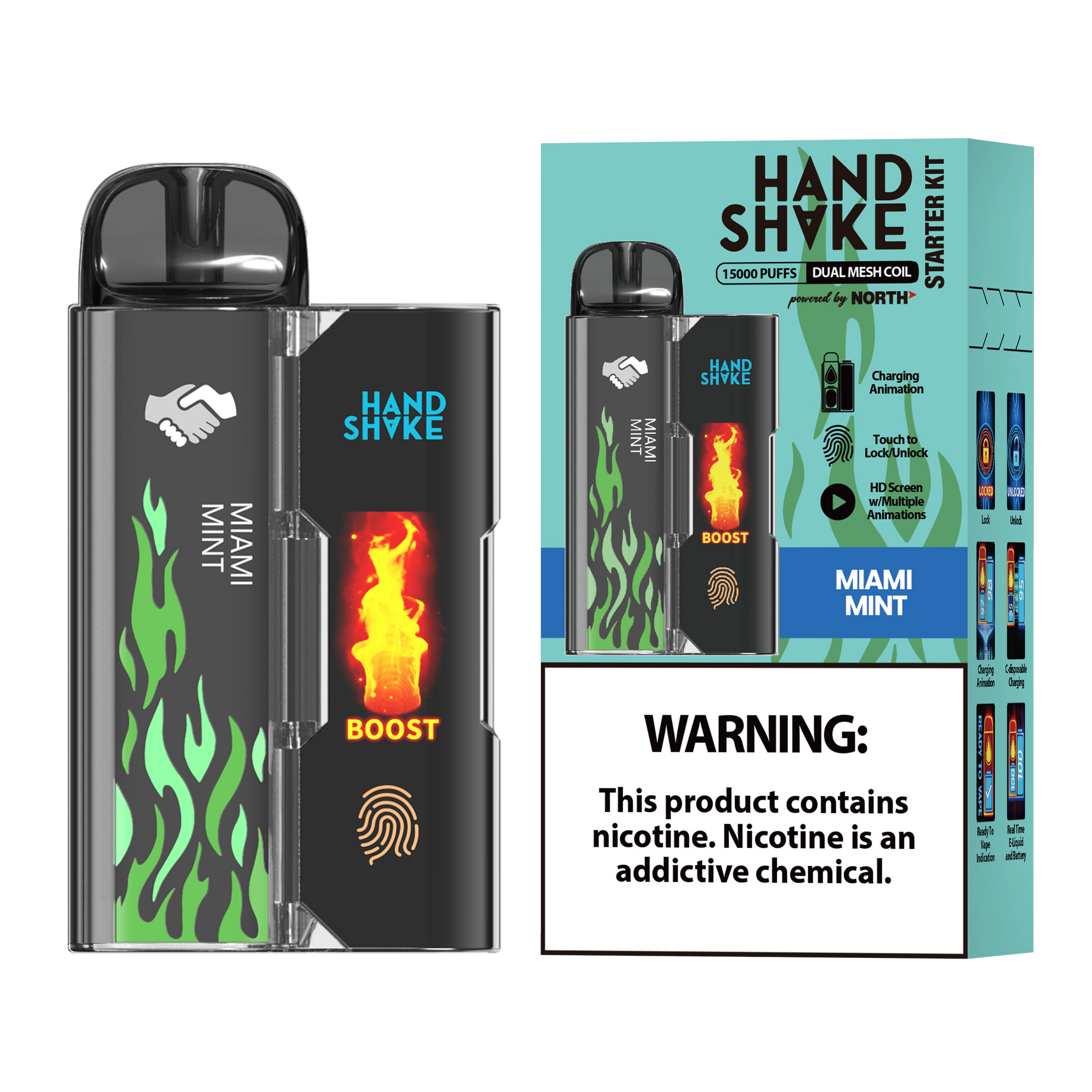 Handshake 15K by North Disposable - Miami Mint 