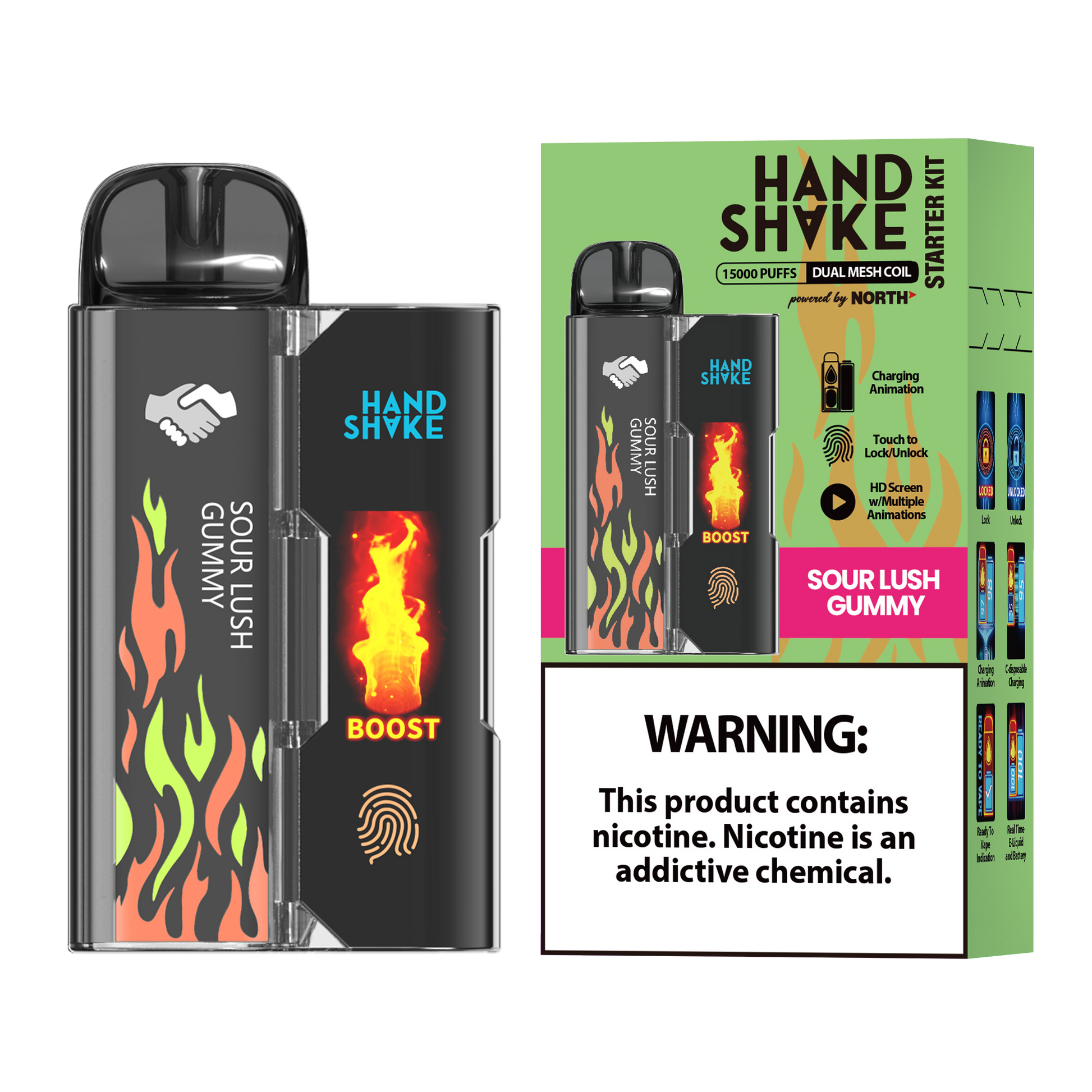 Handshake 15K by North Disposable - Sour Lush Gummy 