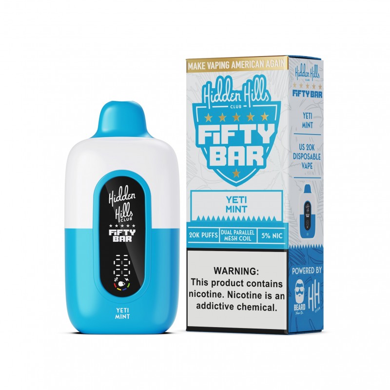 Hidden Hills x Fifty Bar 20K Disposable - Yeti Mint 