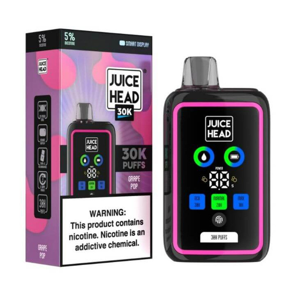 Juice Head 30K Disposable - Grape Pop 