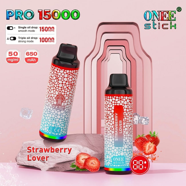 KangVape Onee Stick PRO 15K Disposable - Strawberry Lover 