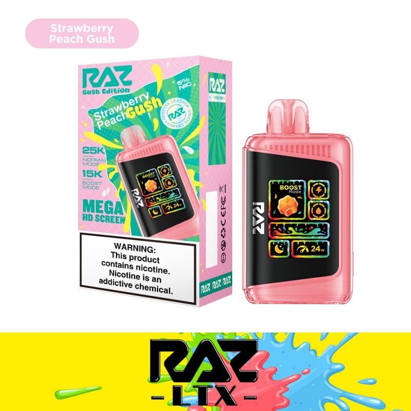 RAZ LTX 25000 Disposable - Strawberry Peach Gush 