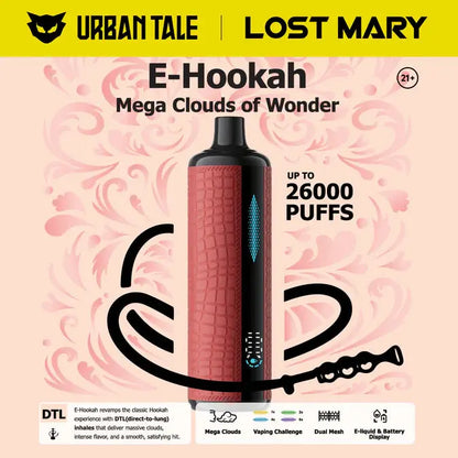 Lost Mary X Urban Tale 26K E-Hookah Disposable