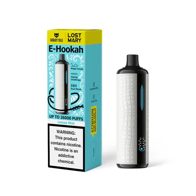 Lost Mary X Urban Tale 26K E-Hookah Disposable - Lemon Mint 