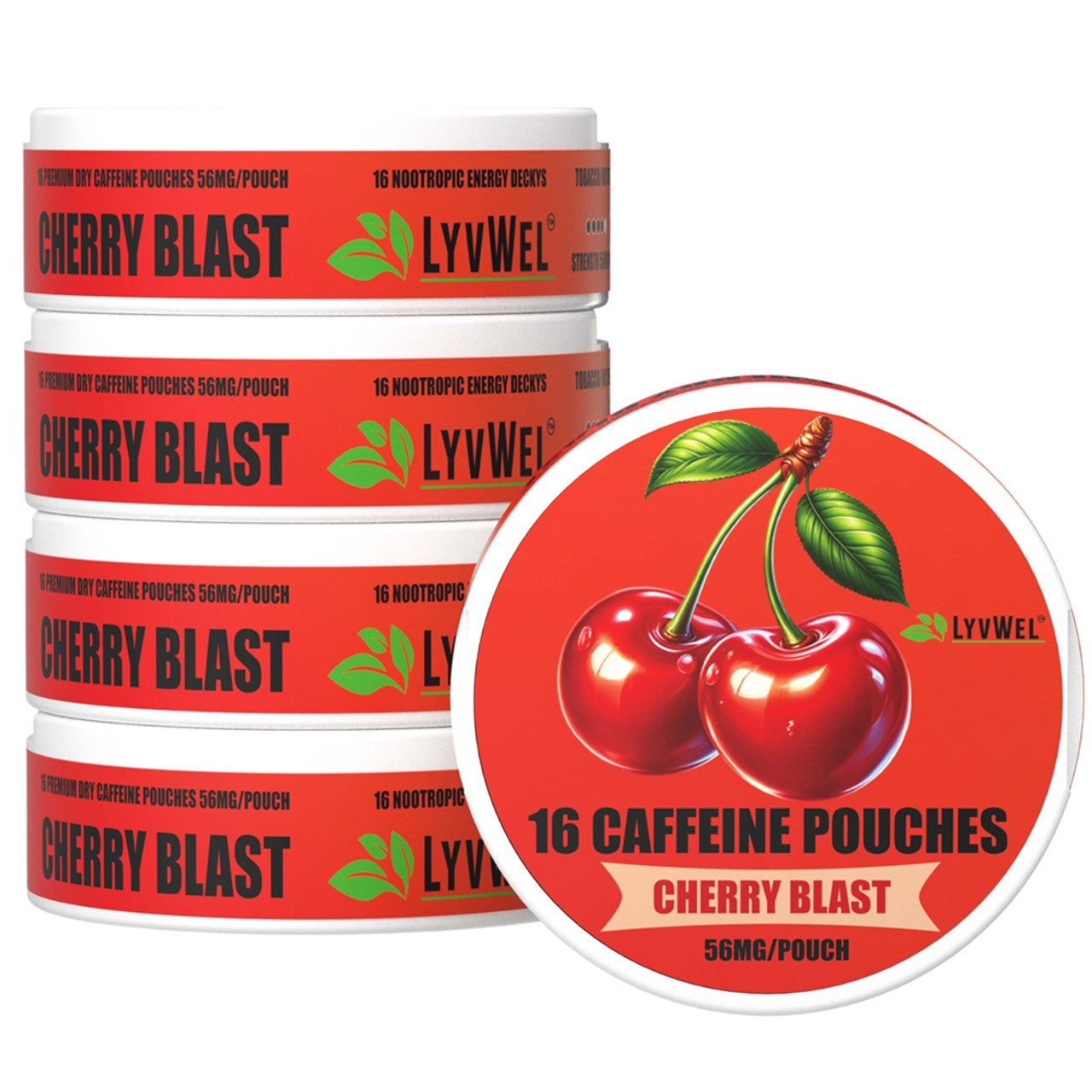 LYVWEL Caffeine Pouches - Cherry Blast 