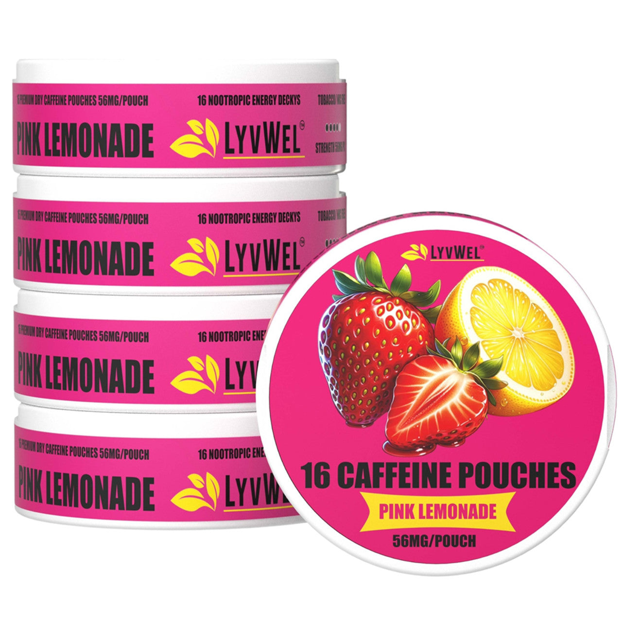 LYVWEL Caffeine Pouches - Pink Lemonade 