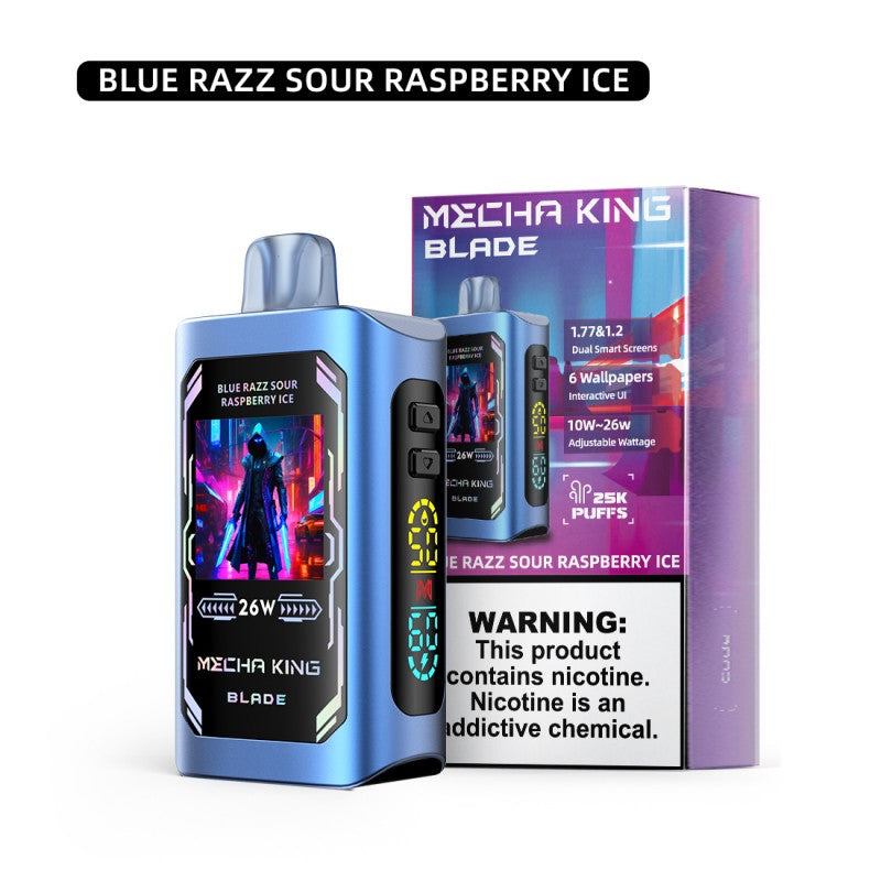 Mecha King Blade 25K Disposable - Blue Razz Sour Raspberry Ice 