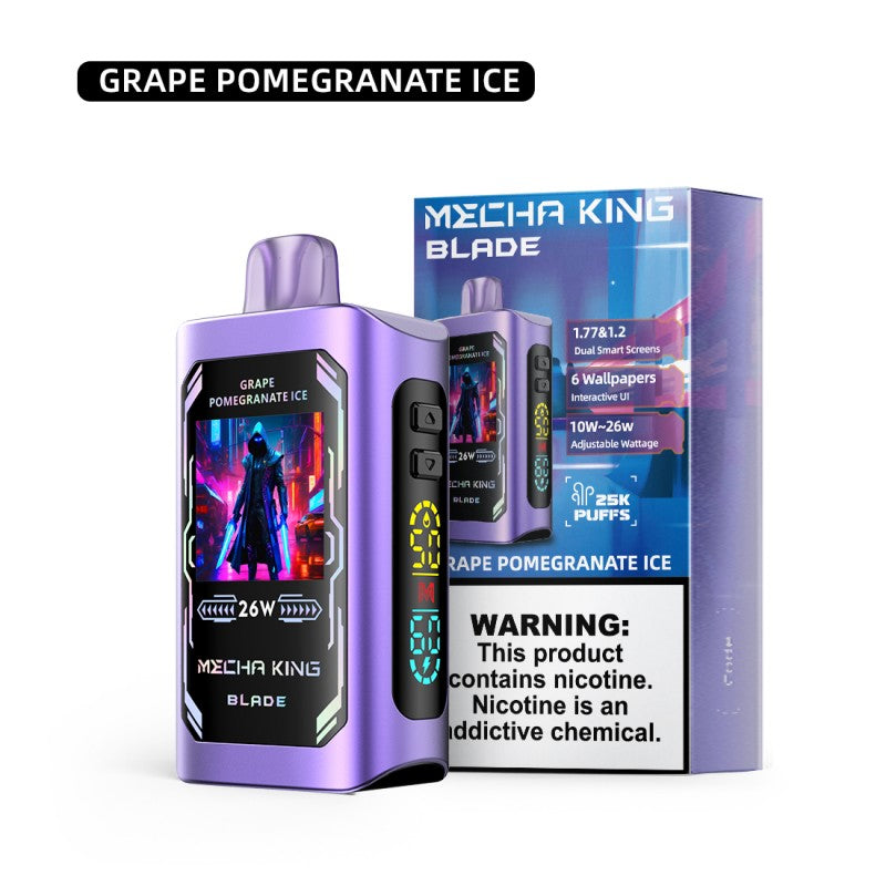 Mecha King Blade 25K Disposable - Grape Pomegranate Ice 