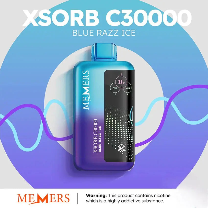 Memers Xsorb C30000 - Blue Razz Ice 