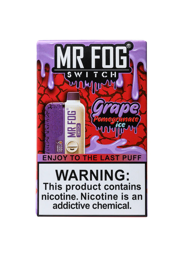 Mr Fog Switch SW15000 0% Nicotine - Grape Pomegranate Ice