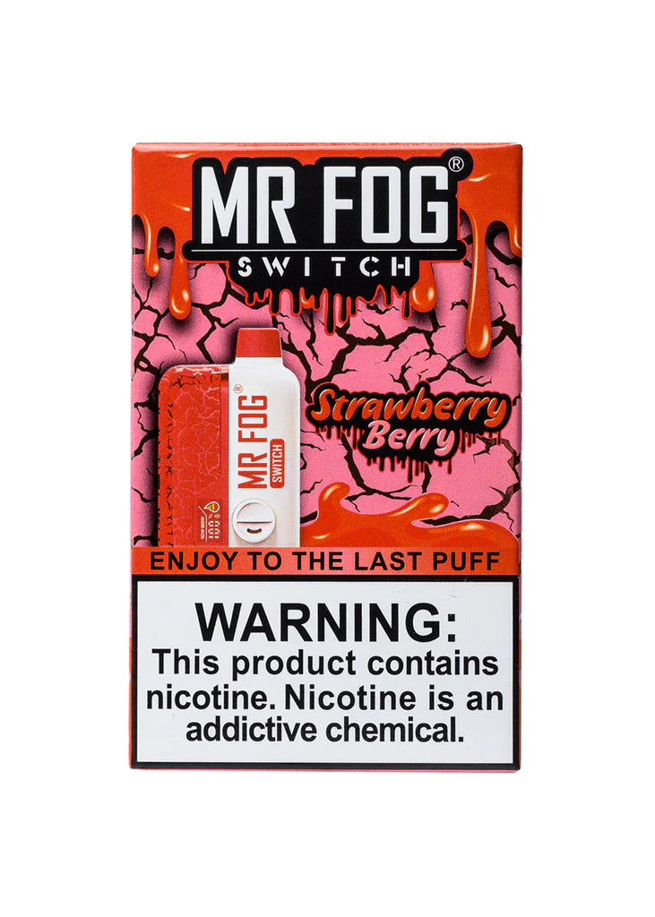 Mr Fog Switch SW15000 0% Nicotine - Strawberry Berry