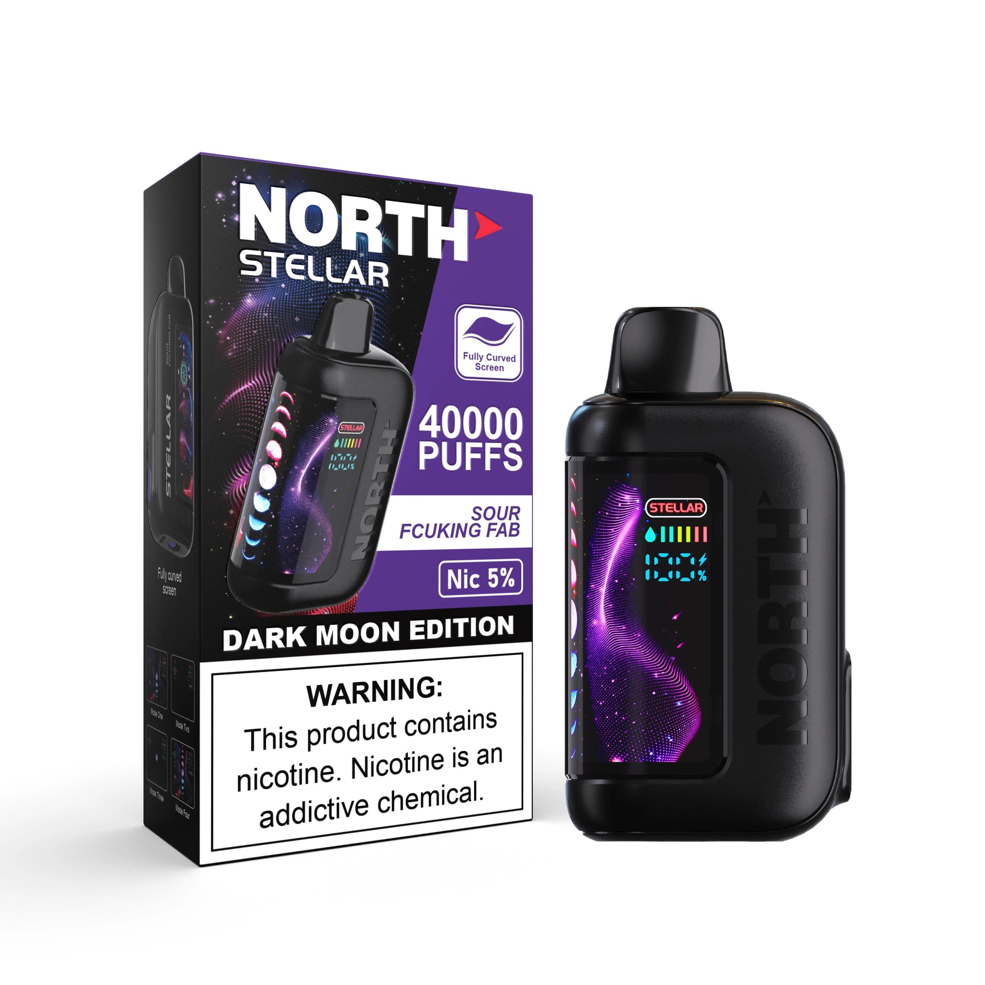 North Stellar 40K Dark Moon Edition Vape - Sour Fcuking Fab 