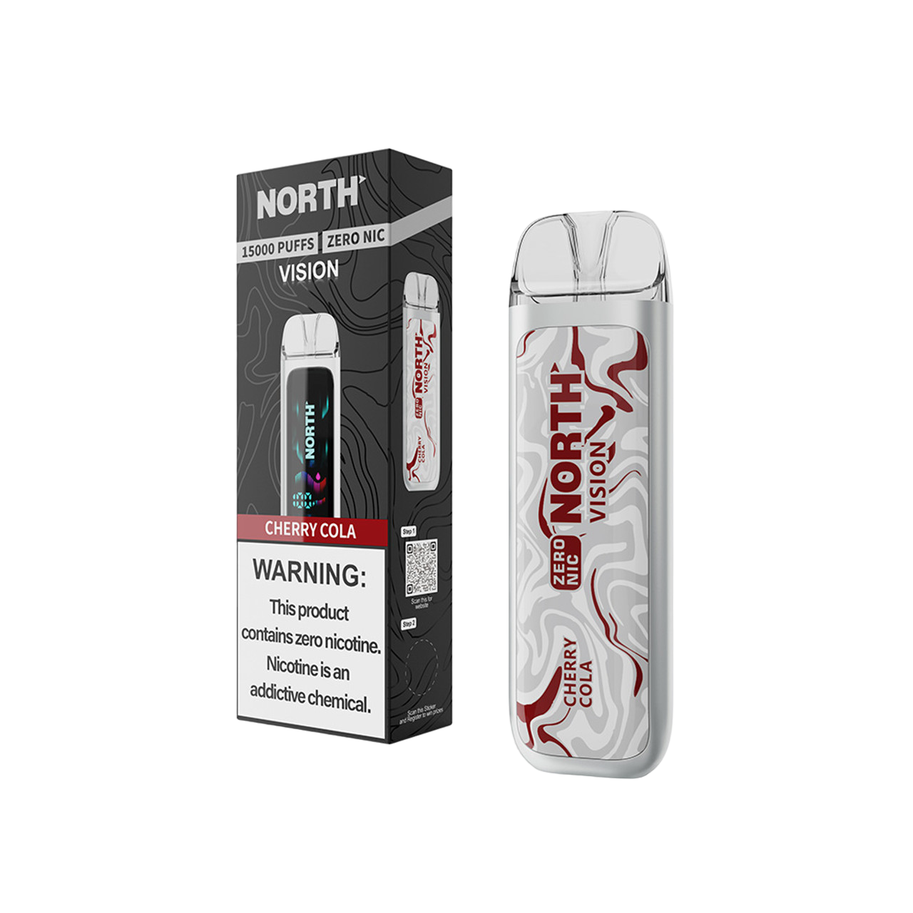 North Vision 15K Zero Nicotine Disposable - Cherry Cola 