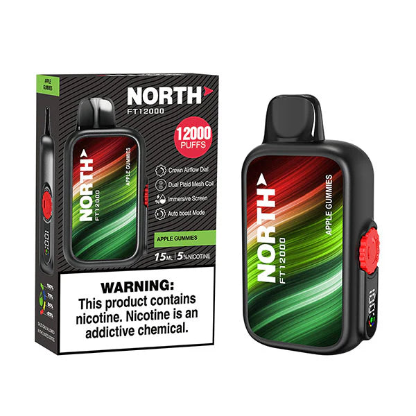 North FT12000 15ML 12000 Puffs Disposable - Apple Gummies
