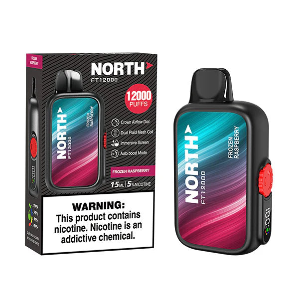 North FT12000 15ML 12000 Puffs Disposable - Frozen Raspberry