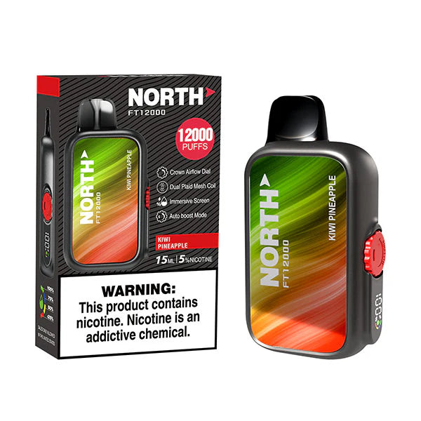North FT12000 15ML 12000 Puffs Disposable - Kiwi Pineapple