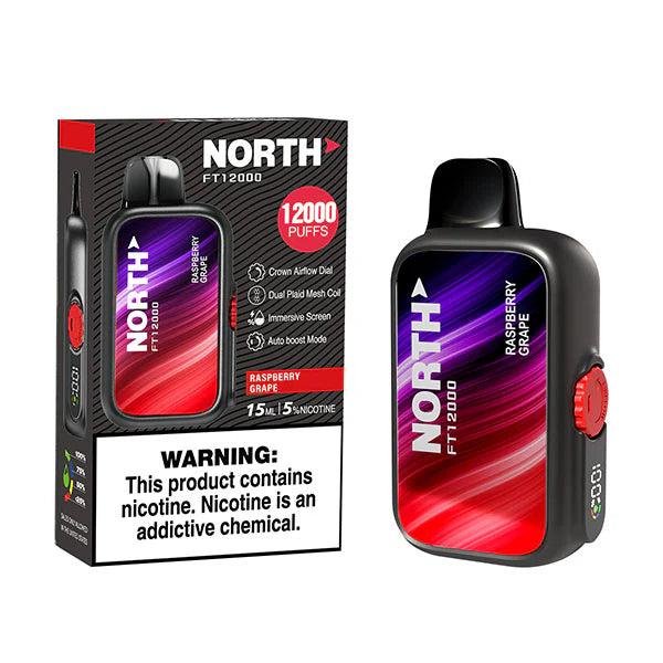 North FT12000 15ML 12000 Puffs Disposable - Raspberry Grape